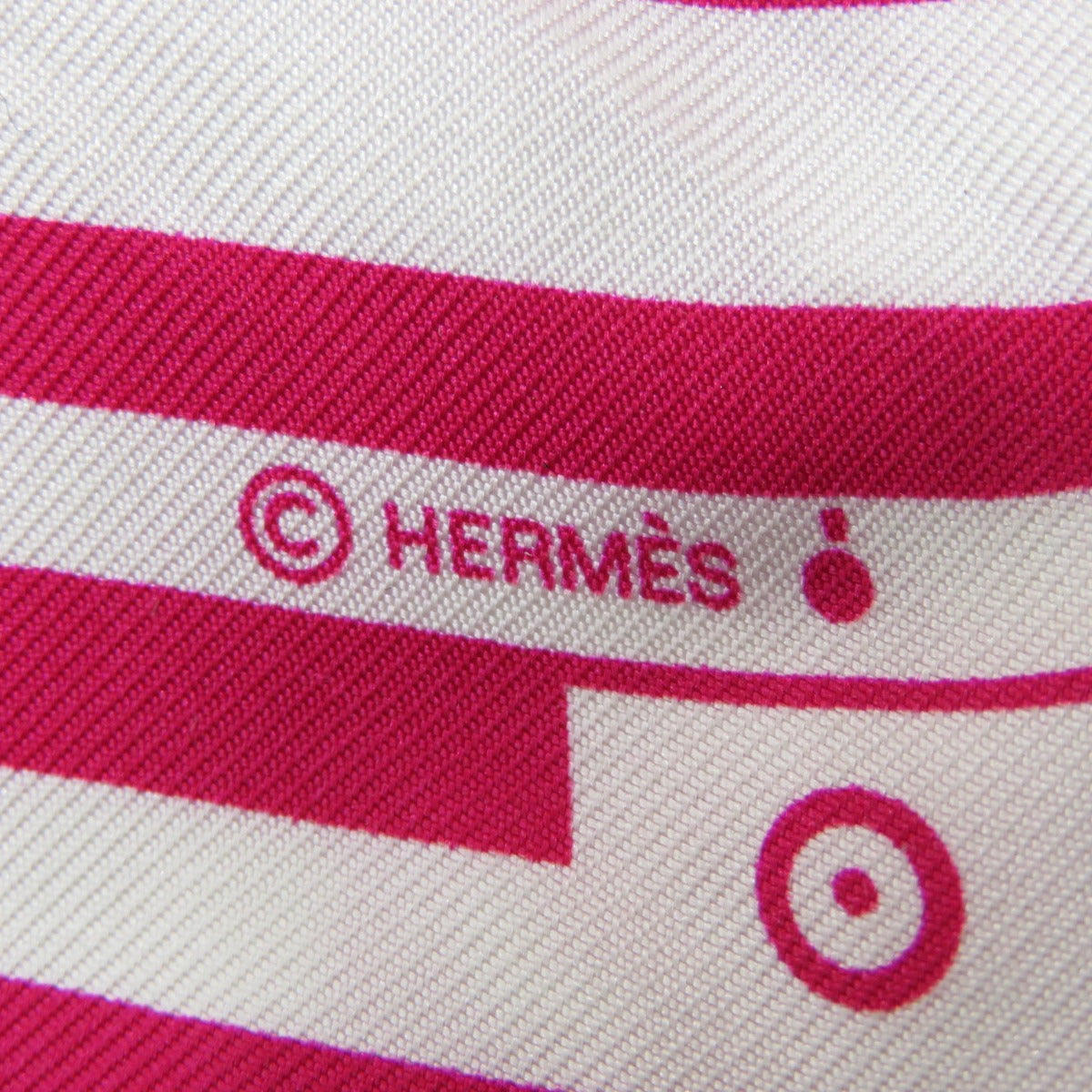 HERMES scarf silk pink Twilly  Women Used