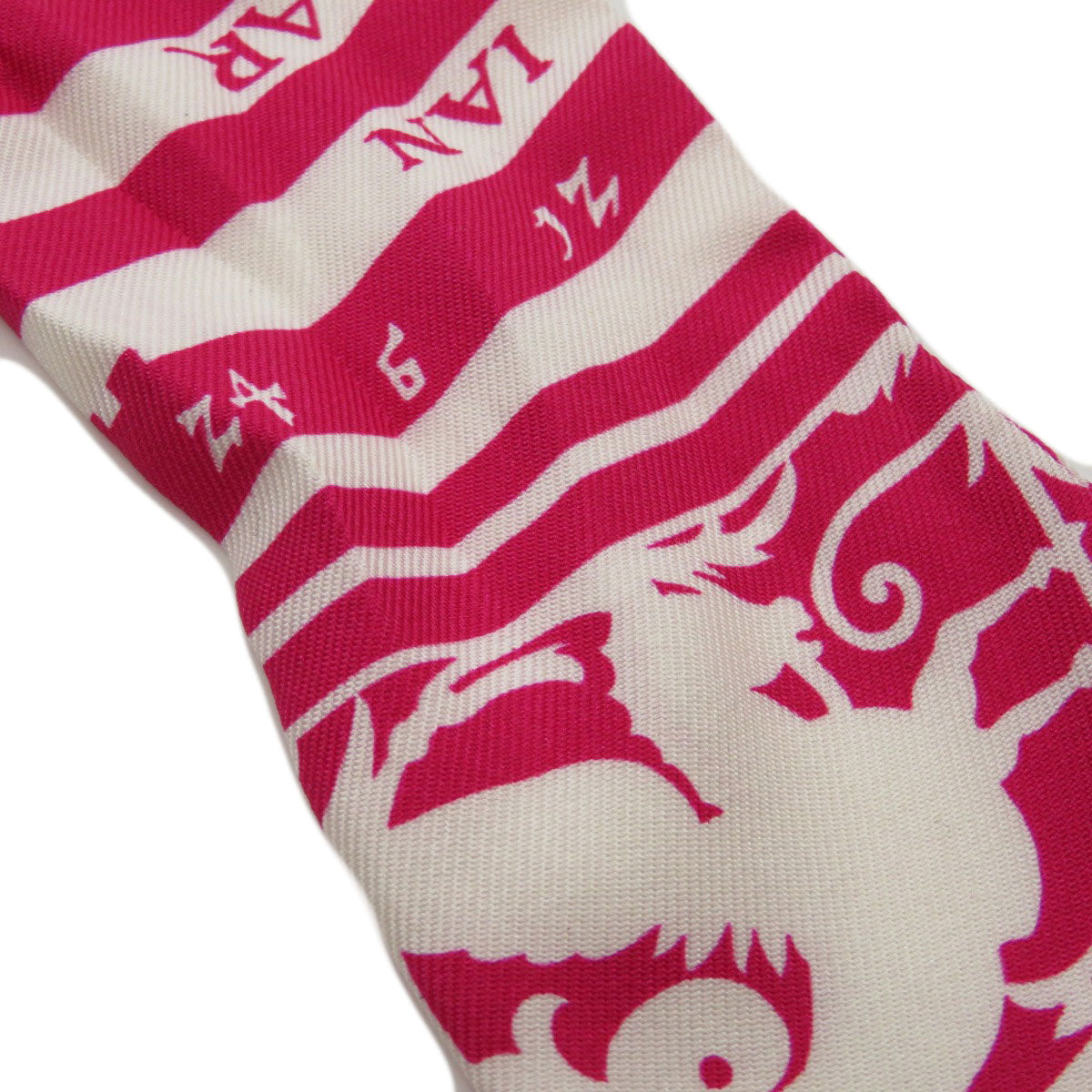 HERMES scarf silk pink Twilly  Women Used