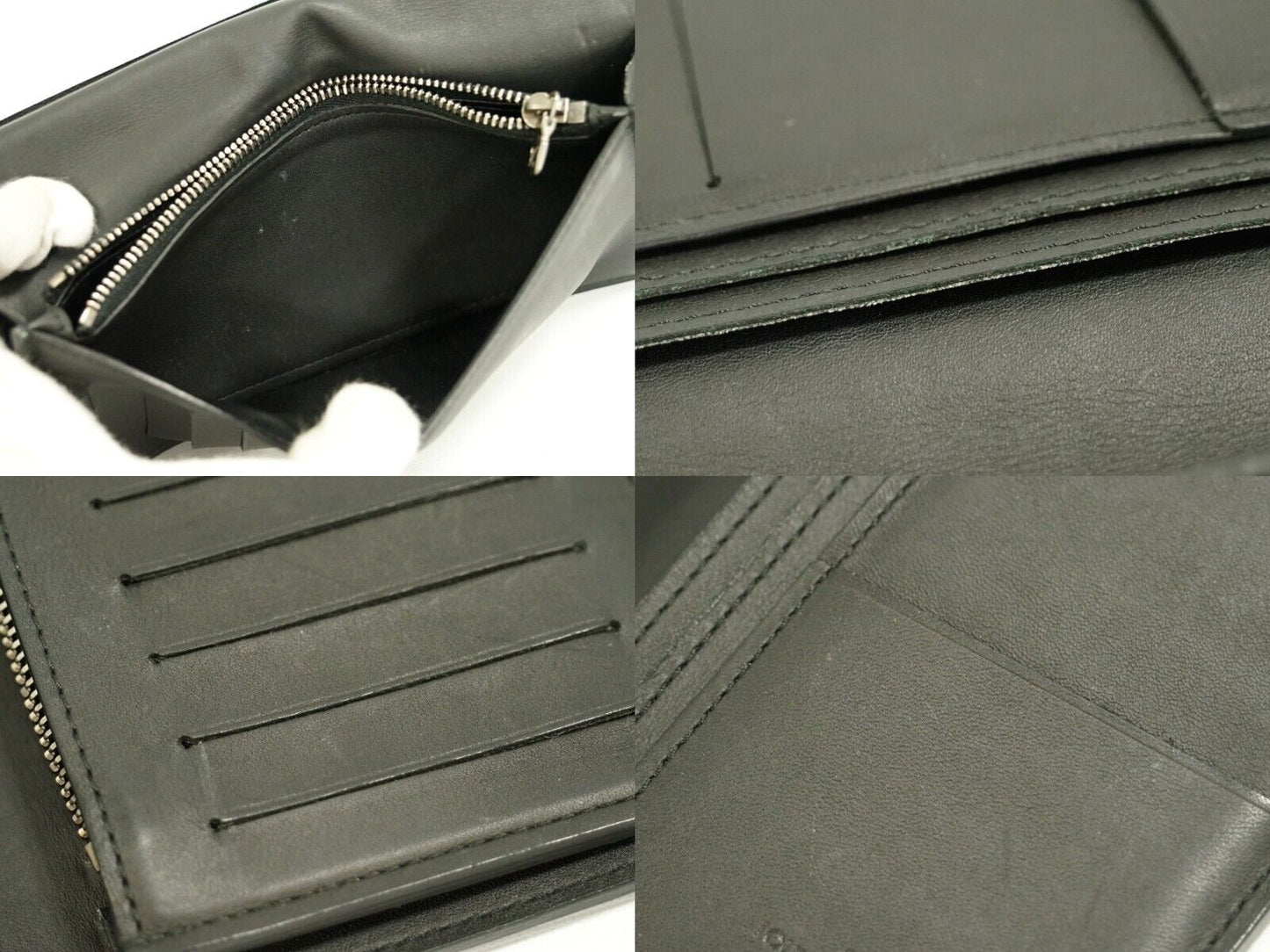 Louis Vuitton Black Leather Portefeuille Brazza wallet accessories