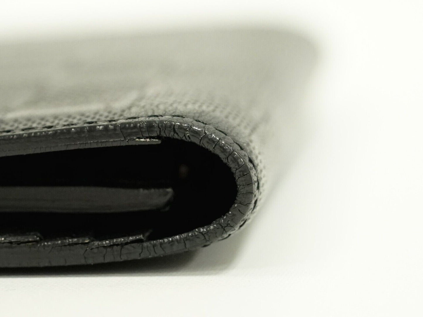 Louis Vuitton Black Leather Portefeuille Brazza wallet accessories