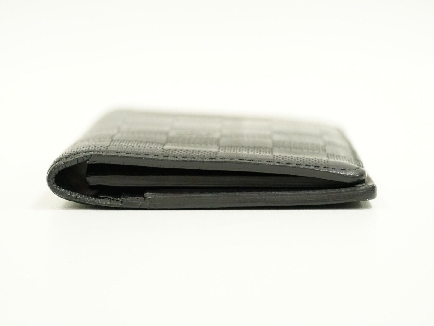 Louis Vuitton Black Leather Portefeuille Brazza wallet accessories