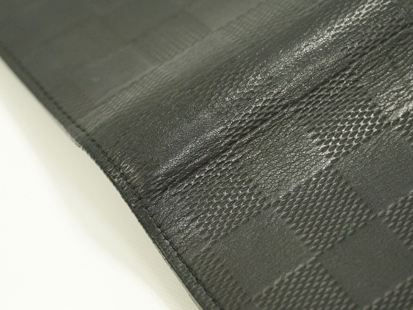 Louis Vuitton Black Leather Portefeuille Brazza wallet accessories