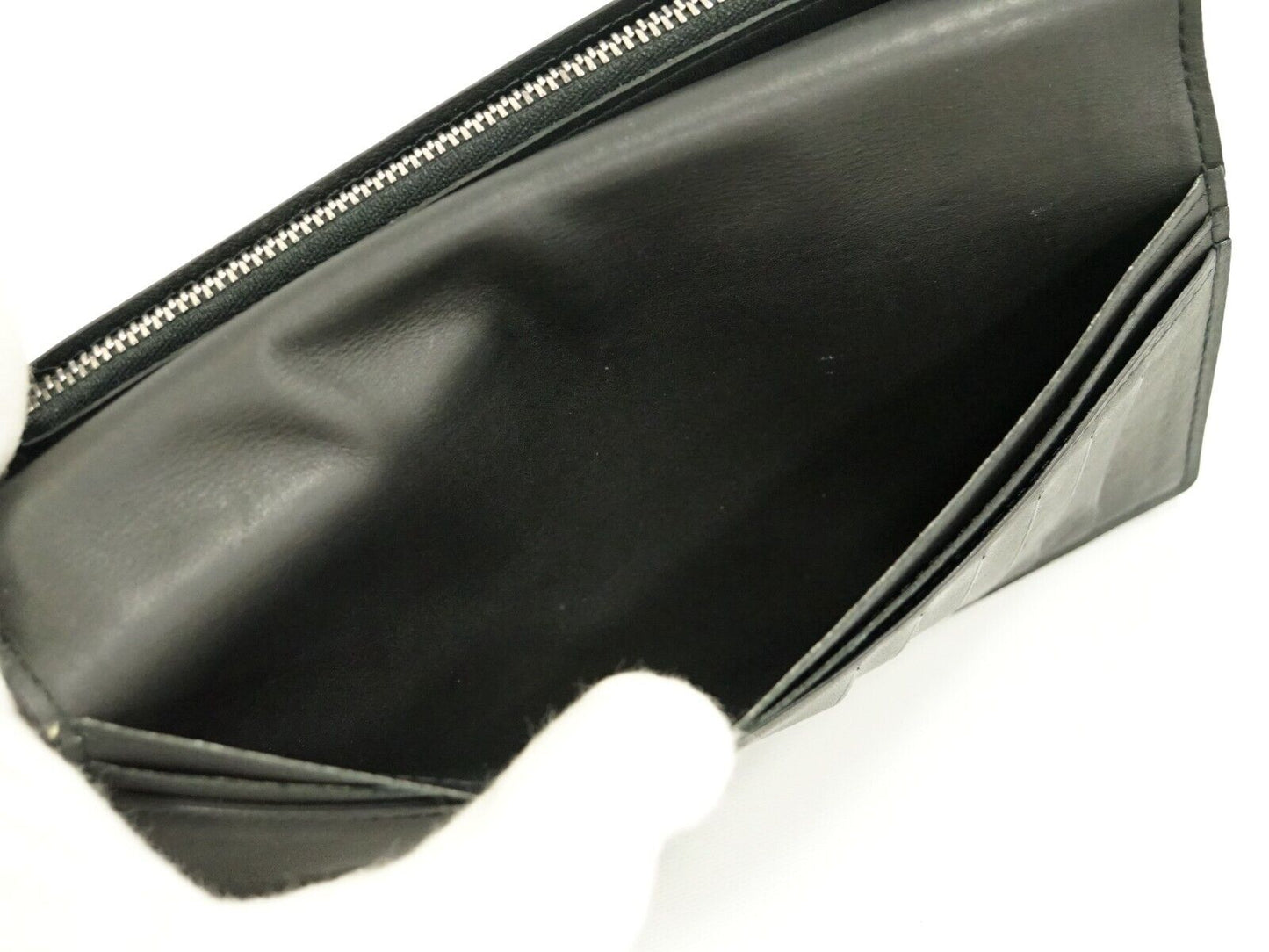 Louis Vuitton Black Leather Portefeuille Brazza wallet accessories