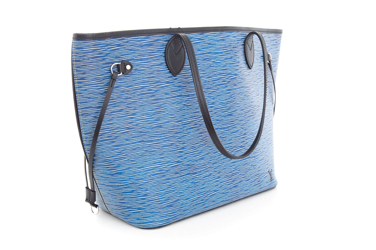 Louis Vuitton 2016 Blue Epi Denim Neverfull HandBag