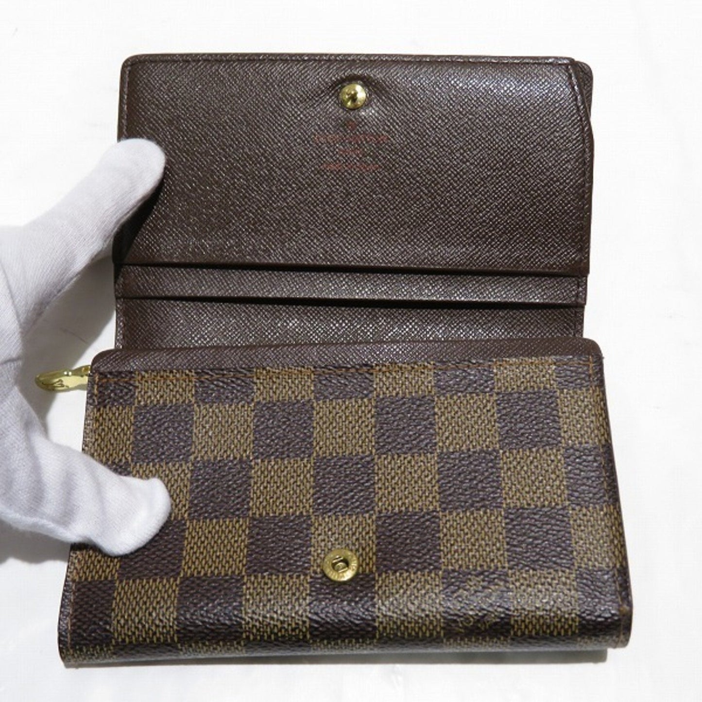 Louis Vuitton Brown Canvas Tresor wallet accessories