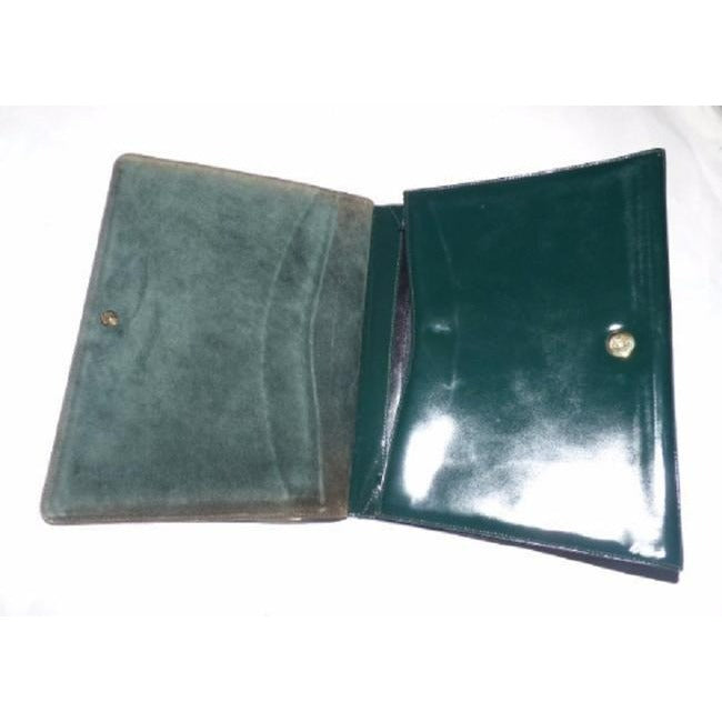 Gucci Vintage Pursesdesigner Purses Green Patent Leather Satchel