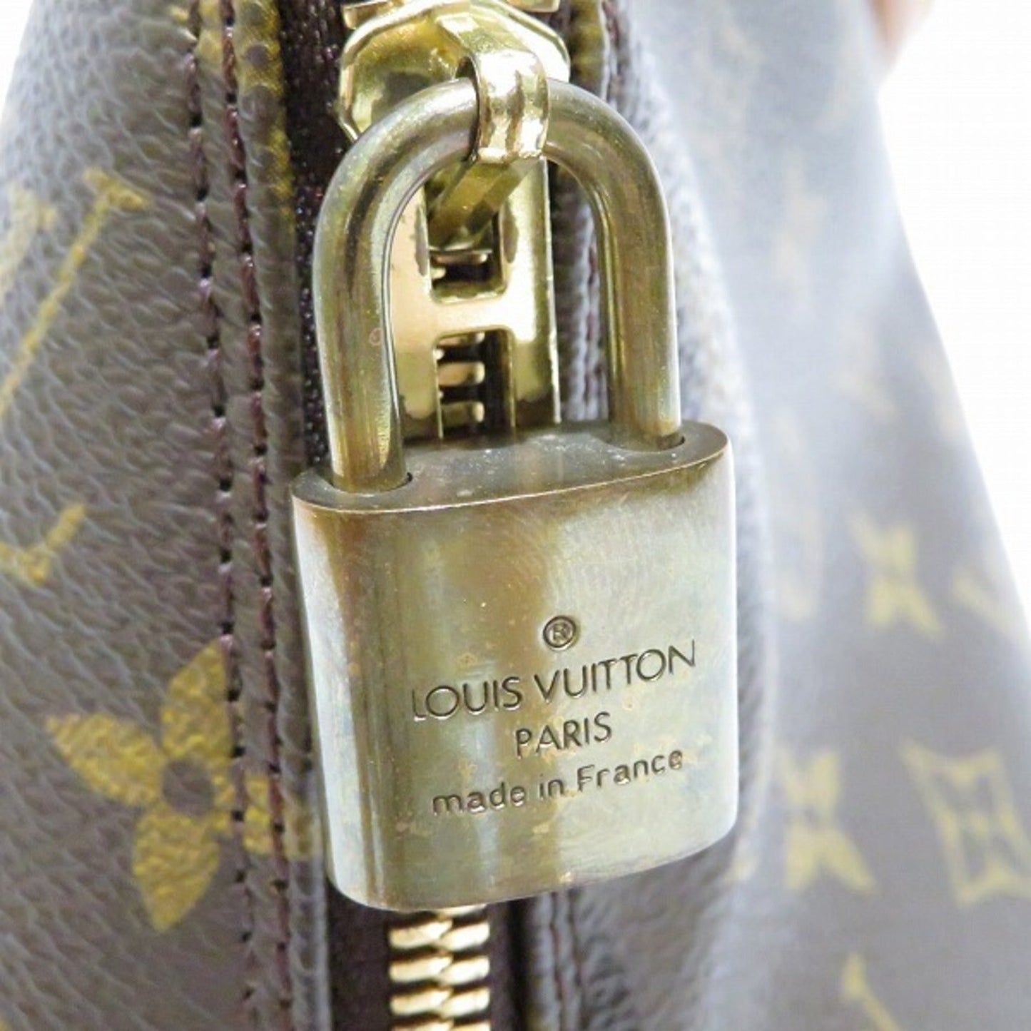 Louis Vuitton Brown Canvas Alma handbag bag