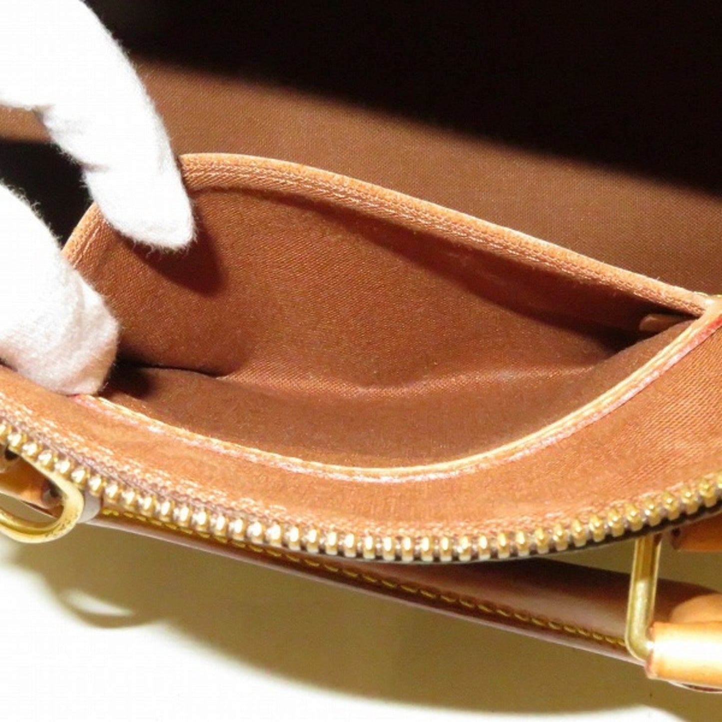 Louis Vuitton Brown Canvas Alma handbag bag