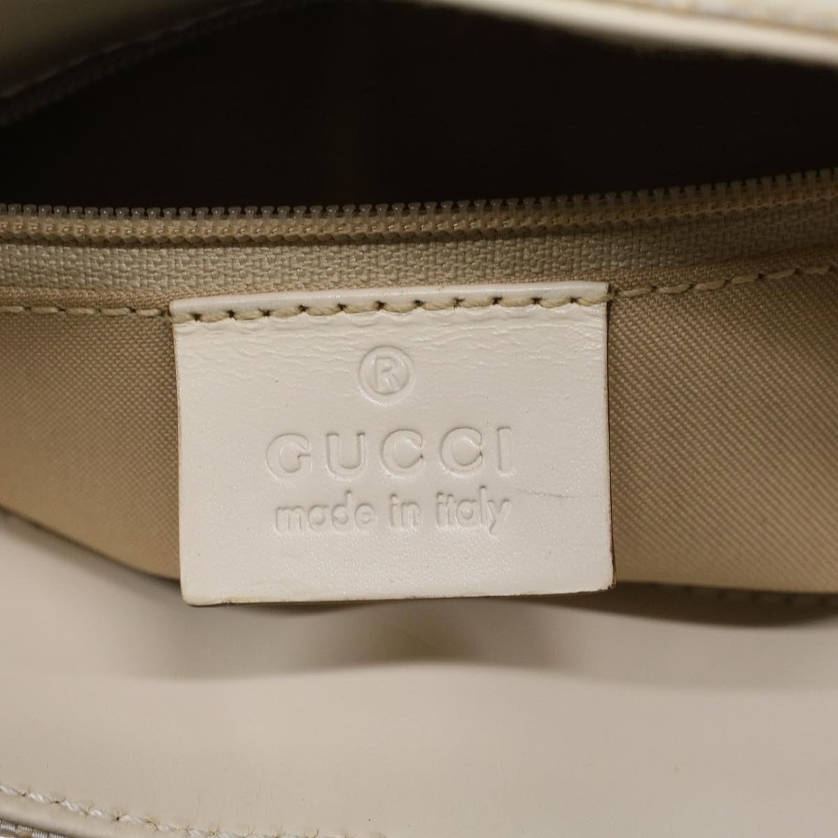 Gucci GG Canvas Hand Bag Canvas Beige  45852