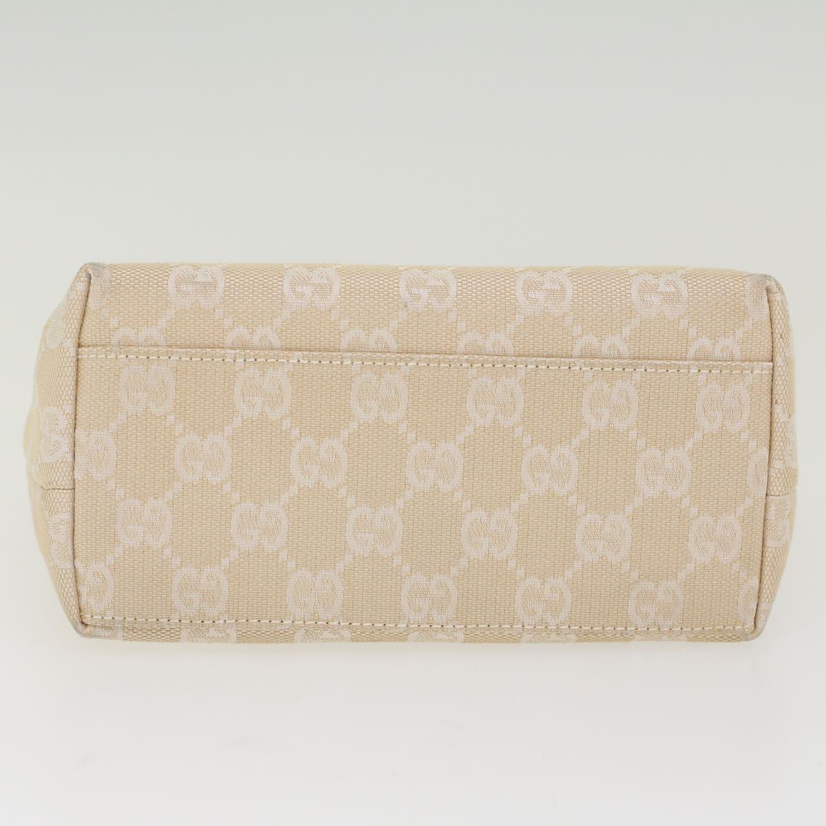Gucci GG Canvas Hand Bag Canvas Beige  45852