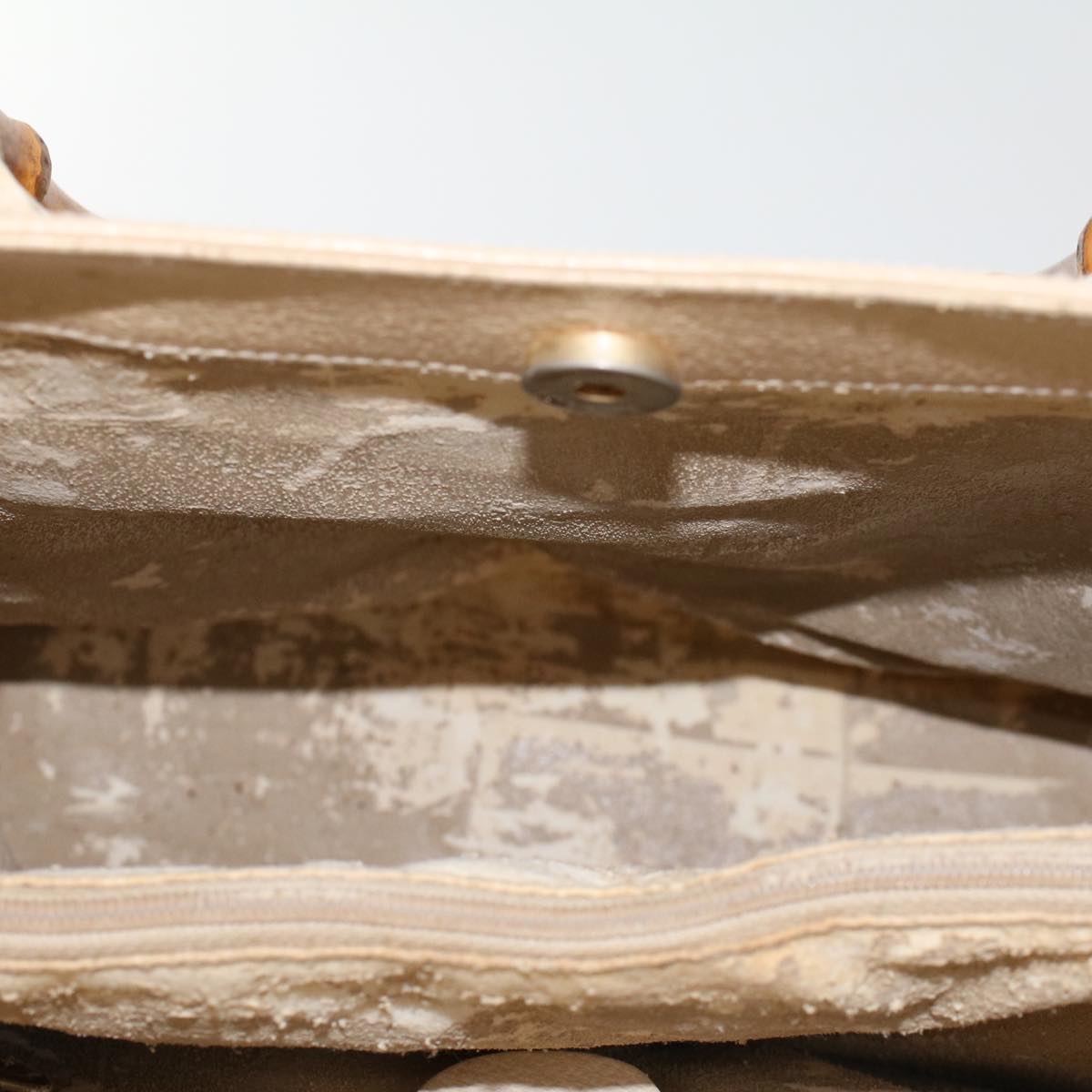 Gucci Bamboo Hand Bag Leather Beige  45863