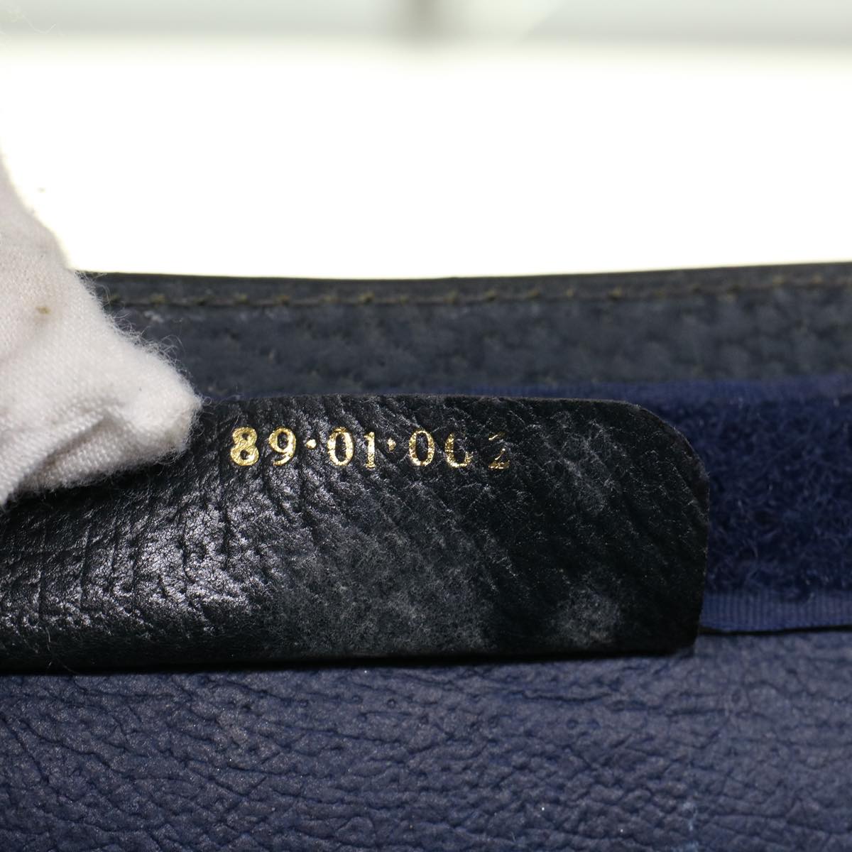 Gucci GG Canvas Sherry Line Clutch Bag Gray Red Navy 89.01.002  45958