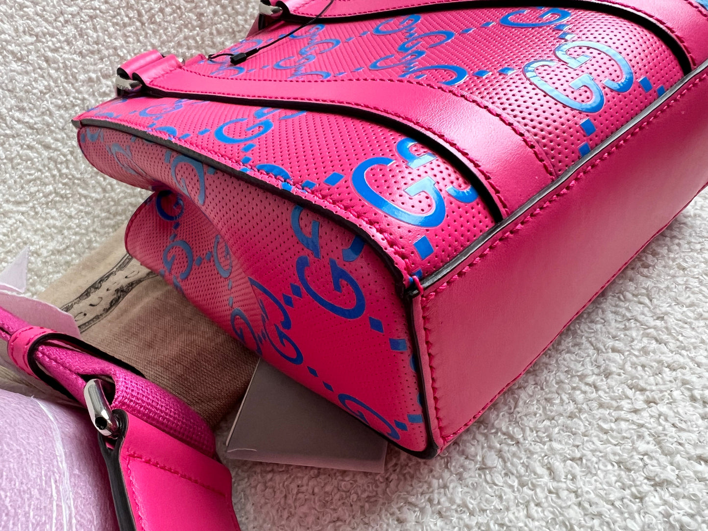 Gucci Pink Mini GG Tote Bag