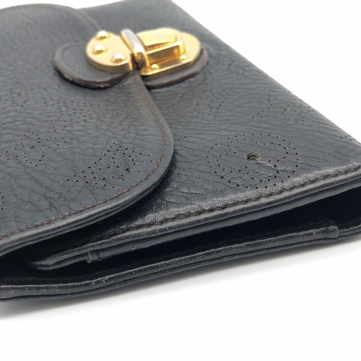 Louis Vuitton Black Leather Amelia wallet accessories