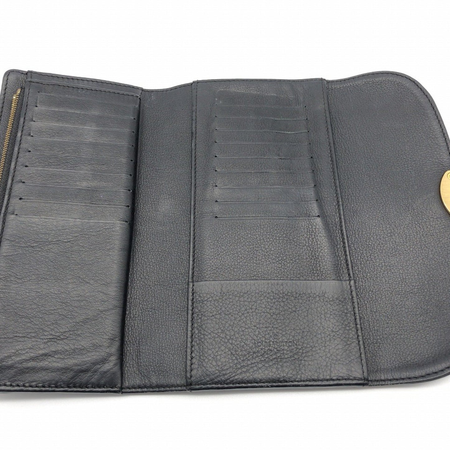 Louis Vuitton Black Leather Amelia wallet accessories