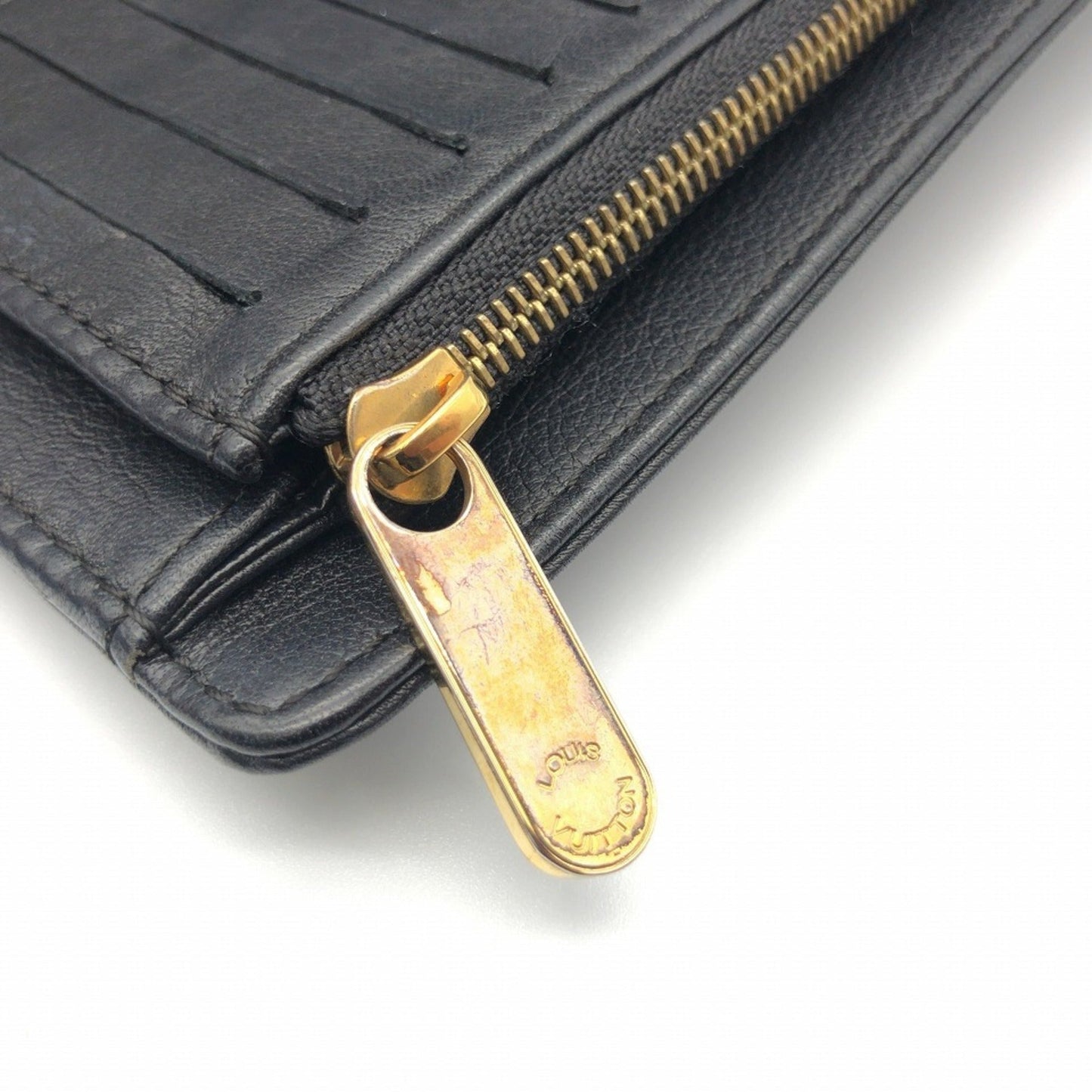 Louis Vuitton Black Leather Amelia wallet accessories