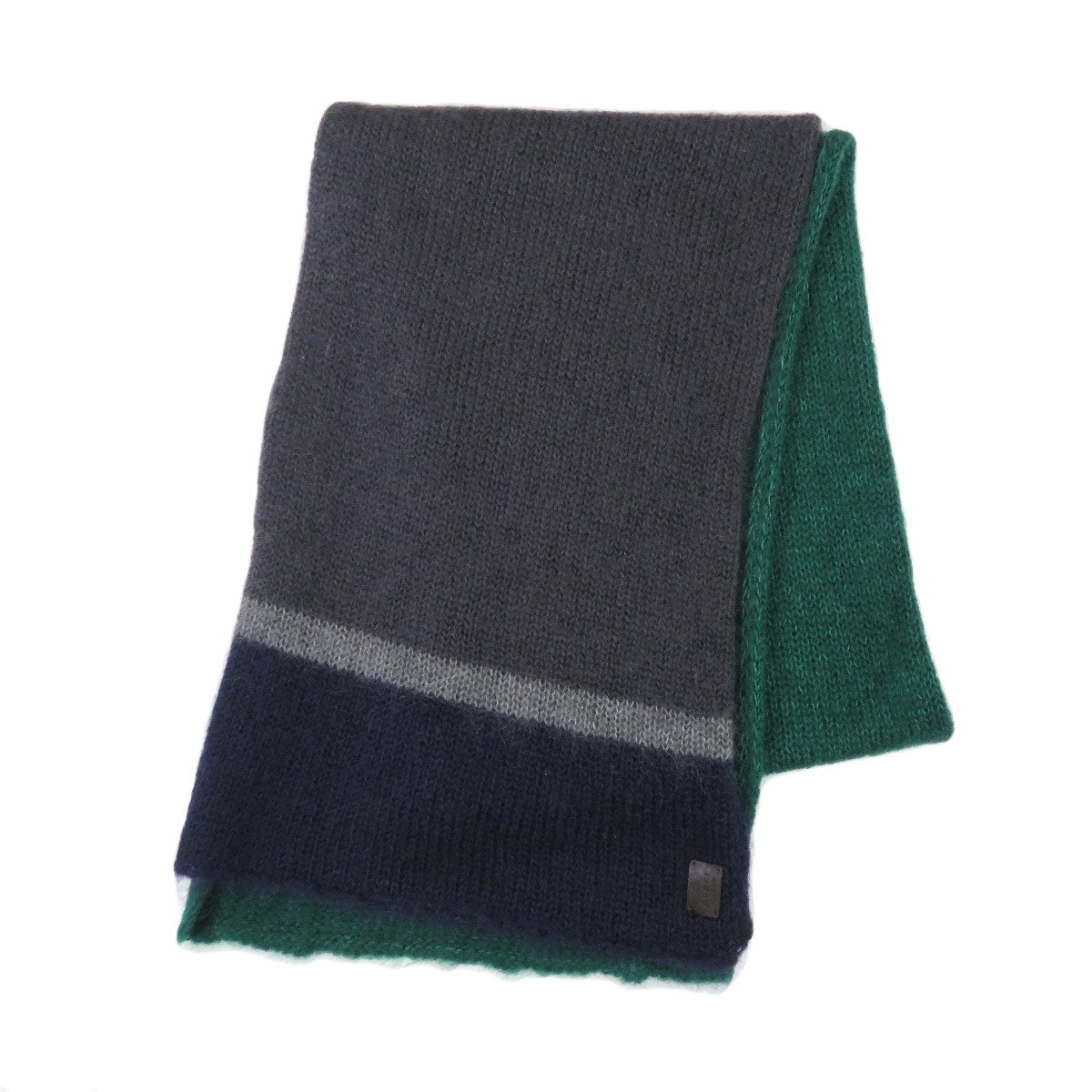 GUCCI Scarf Mohair, Silk blue 3 colors unisex(Unisex) Used