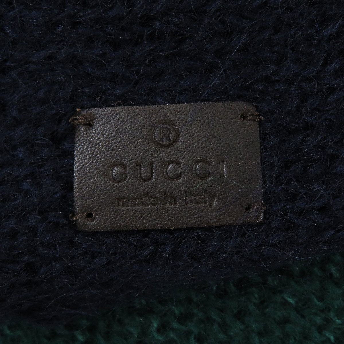 GUCCI Scarf Mohair, Silk blue 3 colors unisex(Unisex) Used