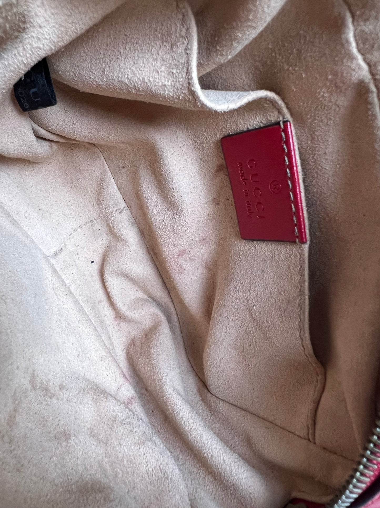 Gucci GG Hibiscus Red Marmont Mini Shoulder Bag (RRP £1220)