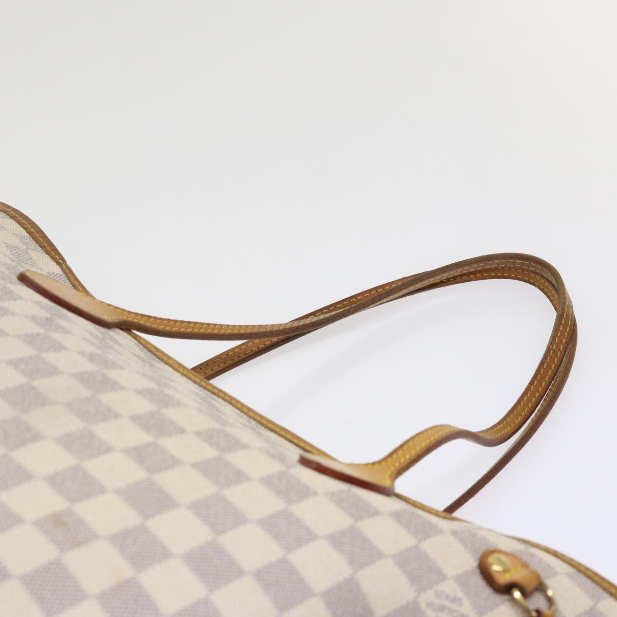 LOUIS VUITTON Damier Azur Neverfull MM Tote Bag N41605 LV Auth 46649