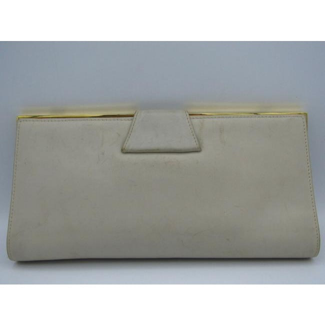 Gucci Stone Leather Two Way Purse w Gold G Logo Clasp & Chain Strap