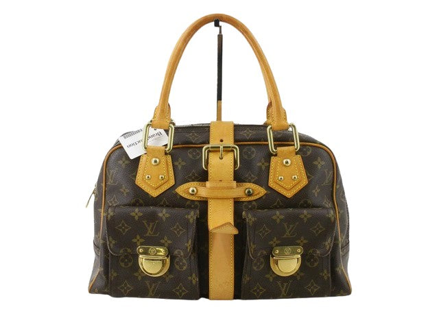 Louis Vuitton Brown Canvas Manhattan handbag bag