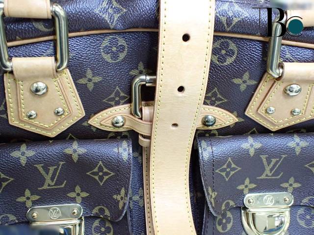 Louis Vuitton Brown Canvas Manhattan handbag bag