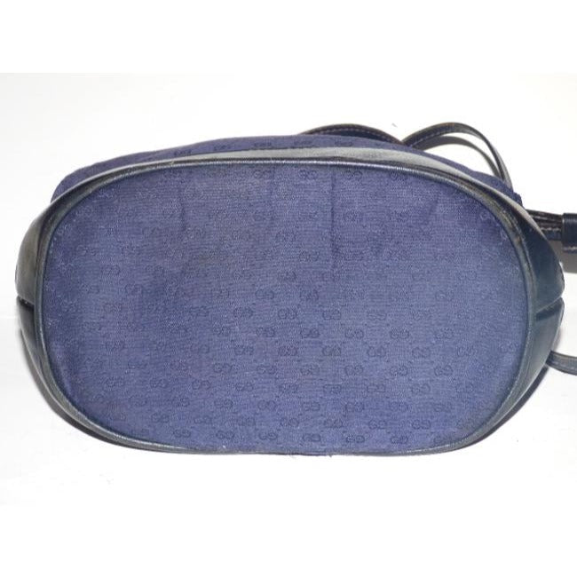 Gucci Webby Drawstring Pursesdesigner Purses Navy Leather And Gg Leather Satchel