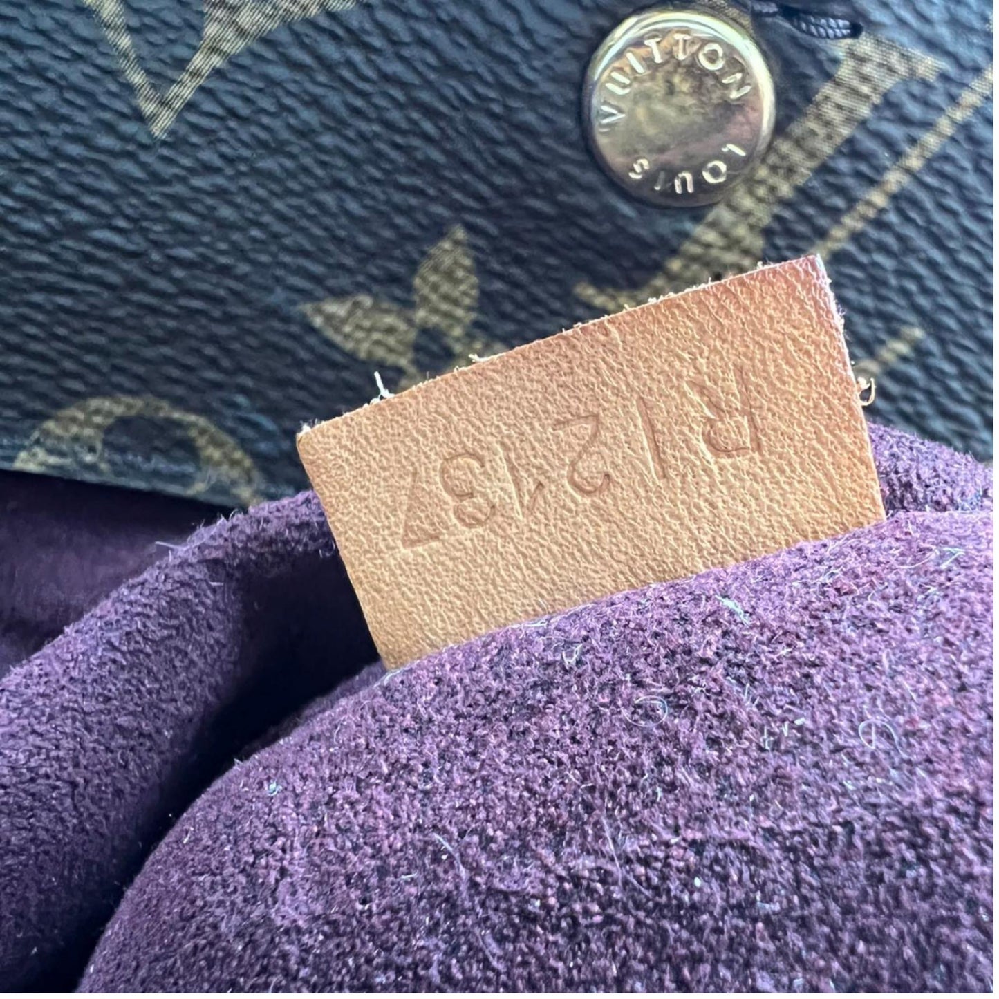 Louis Vuitton Brown Canvas Montaigne handbag bag