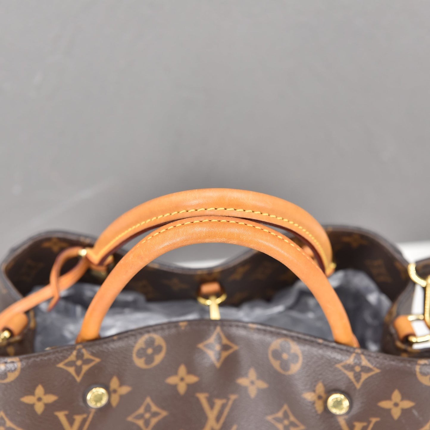 Louis Vuitton Brown Canvas Montaigne handbag bag