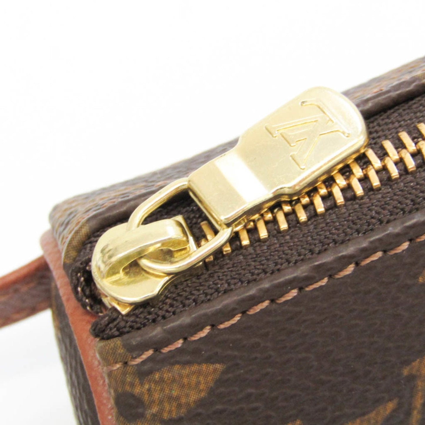 Louis Vuitton Brown Canvas Etui  balles de golf wallet accessories