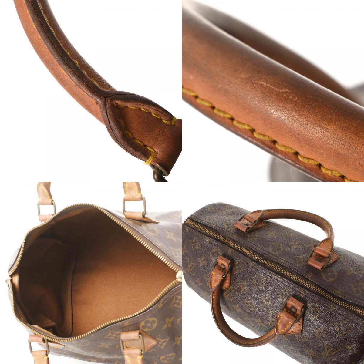 Louis Vuitton Brown Canvas Speedy 30 handbag bag