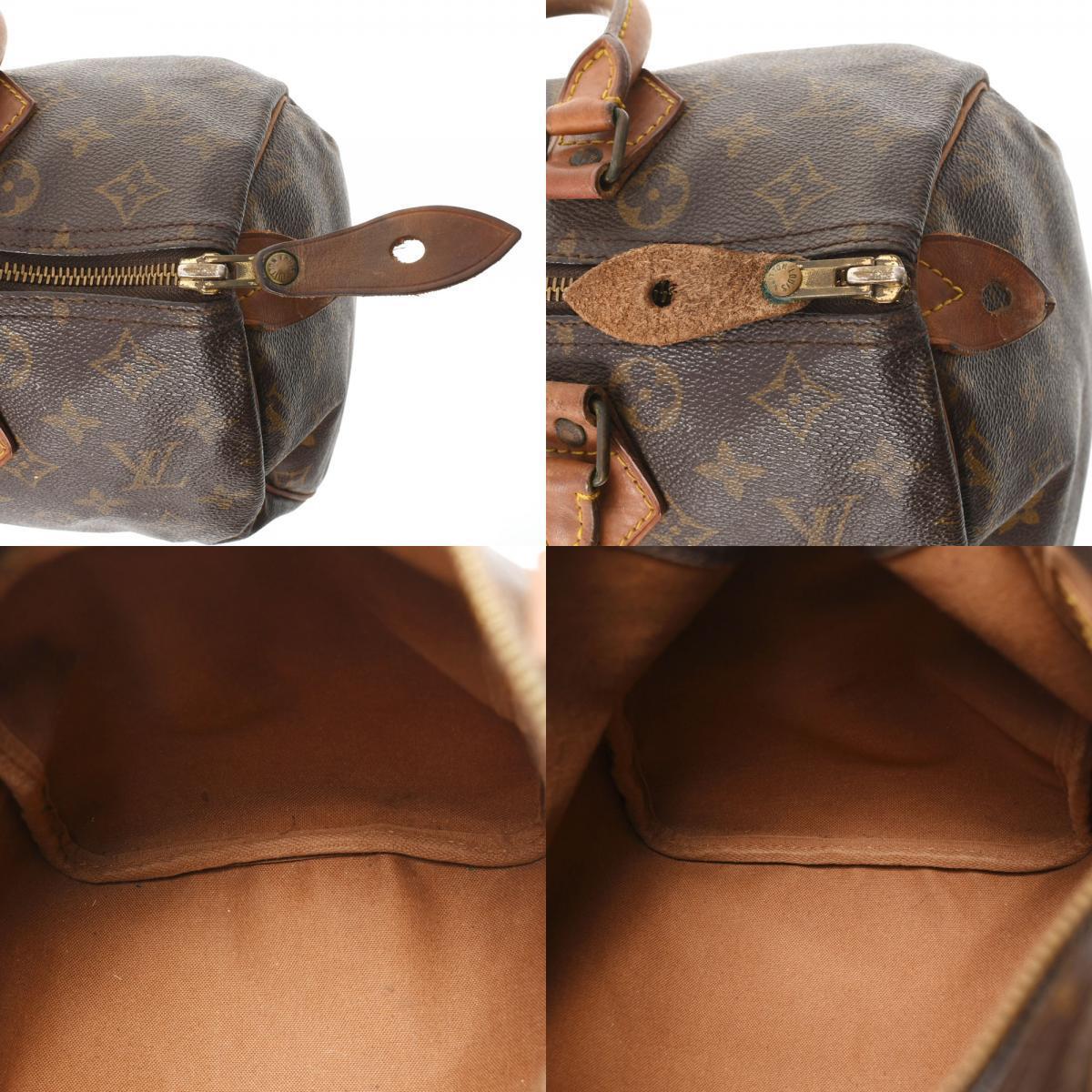 Louis Vuitton Brown Canvas Speedy 30 handbag bag