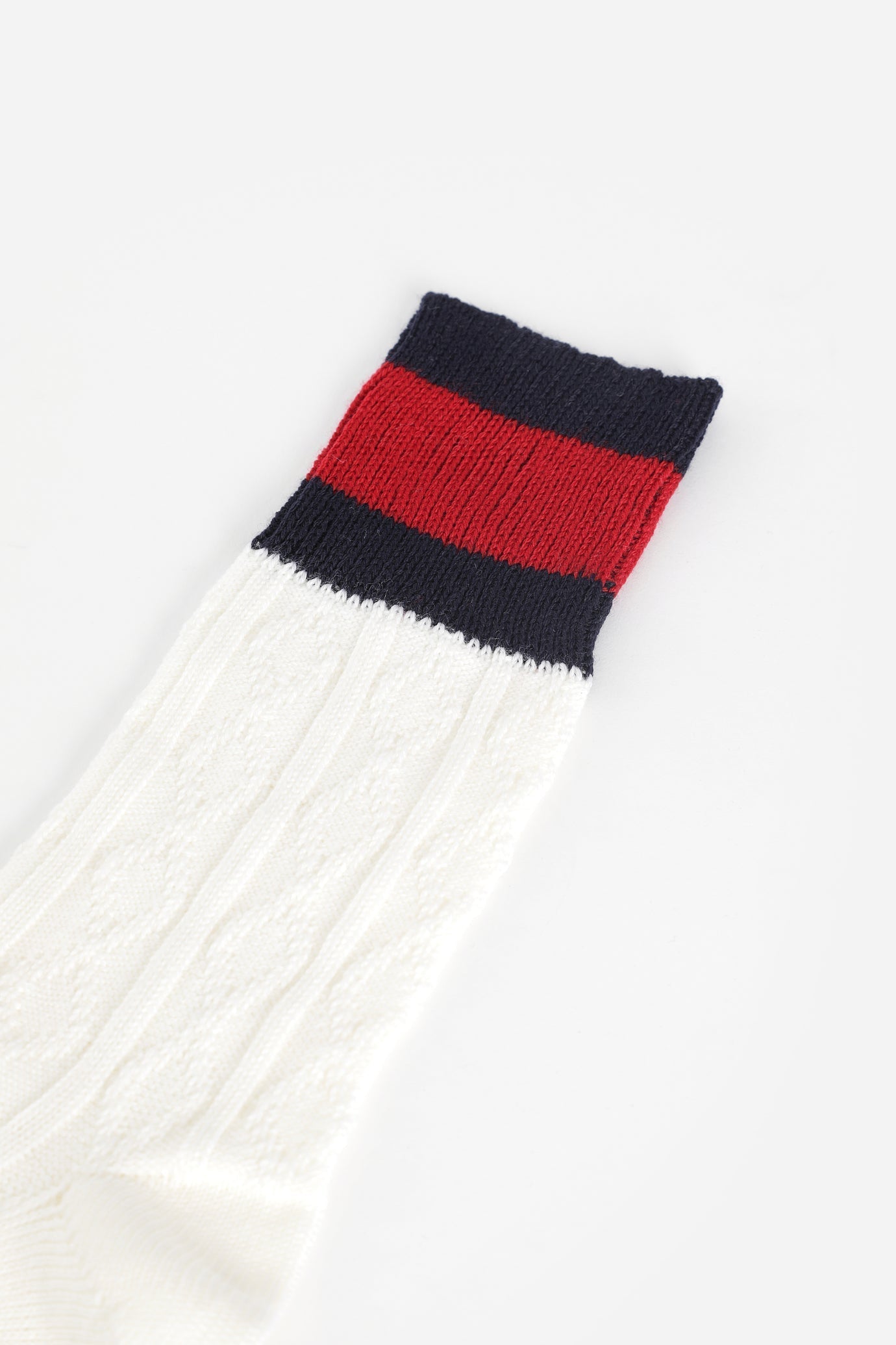 Gucci Wool Knit Socks with Web in White