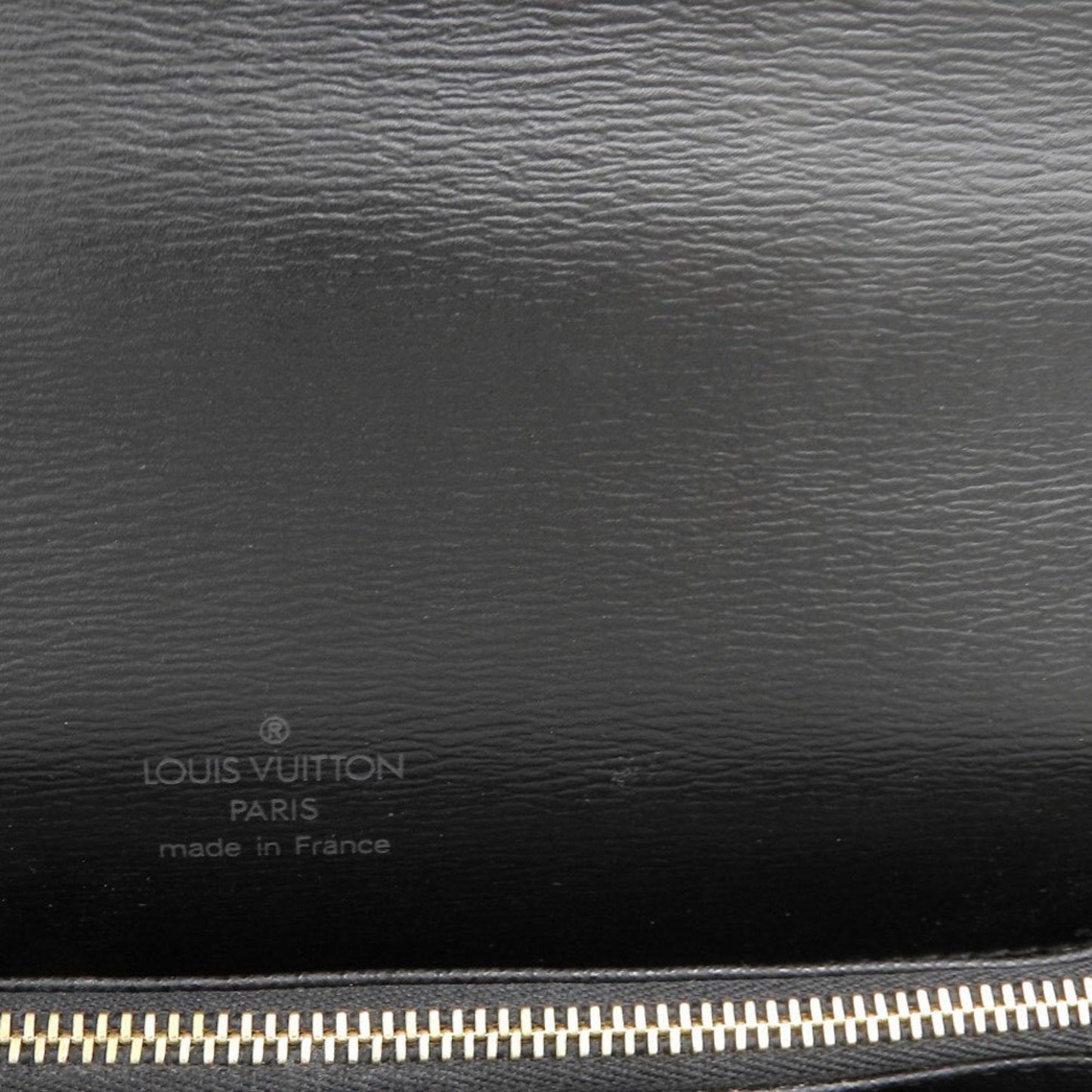 Louis Vuitton Black Leather Monceau handbag bag