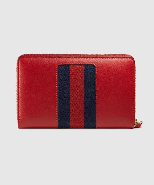 Gucci SyLouis Vuittonie Leather Continental Wallet Black