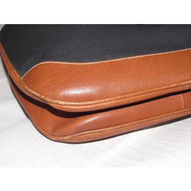 Gucci Vintage Pursesdesigner Purses Black Canvascamel Leather Leathercanvas Satchel