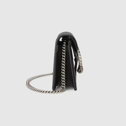 Gucci Mini Dionysus Shoulder Bag in Black Denim