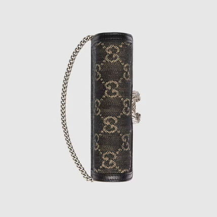 Gucci Mini Dionysus Shoulder Bag in Black Denim