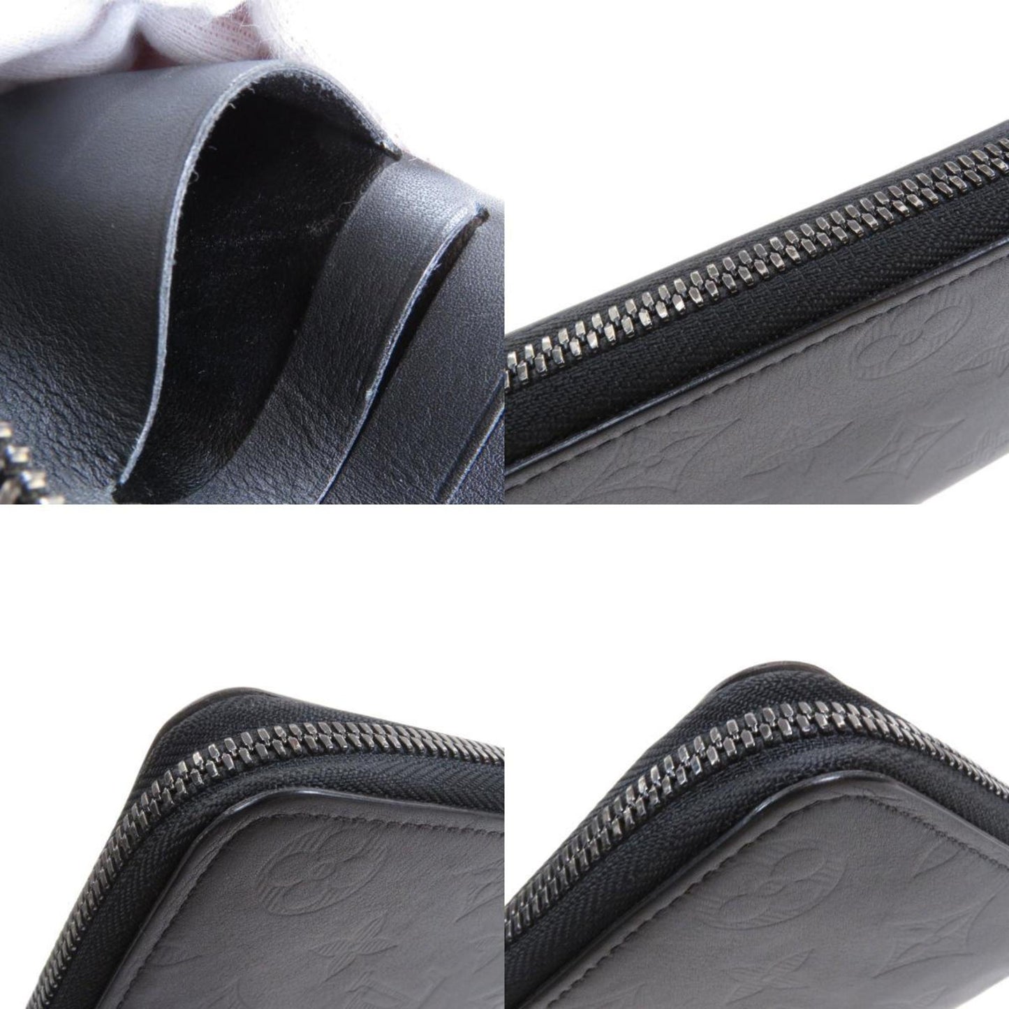 Louis Vuitton Black Leather Zippy Wallet Vertical wallet accessories
