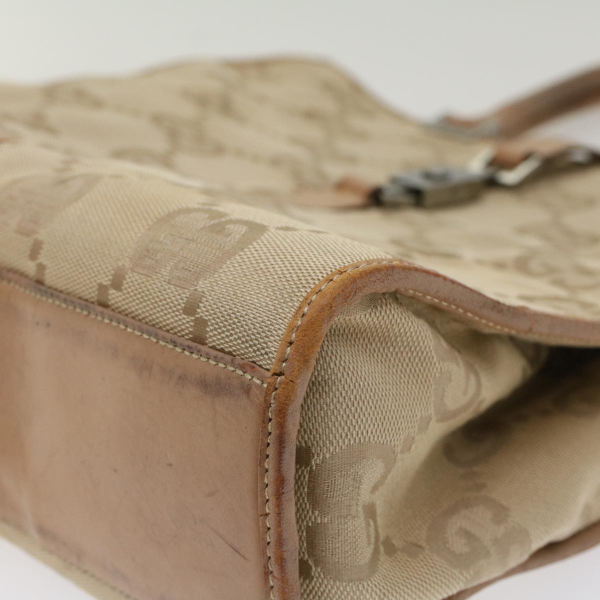 Gucci GG Canvas Jackie Tote Bag Beige  47994