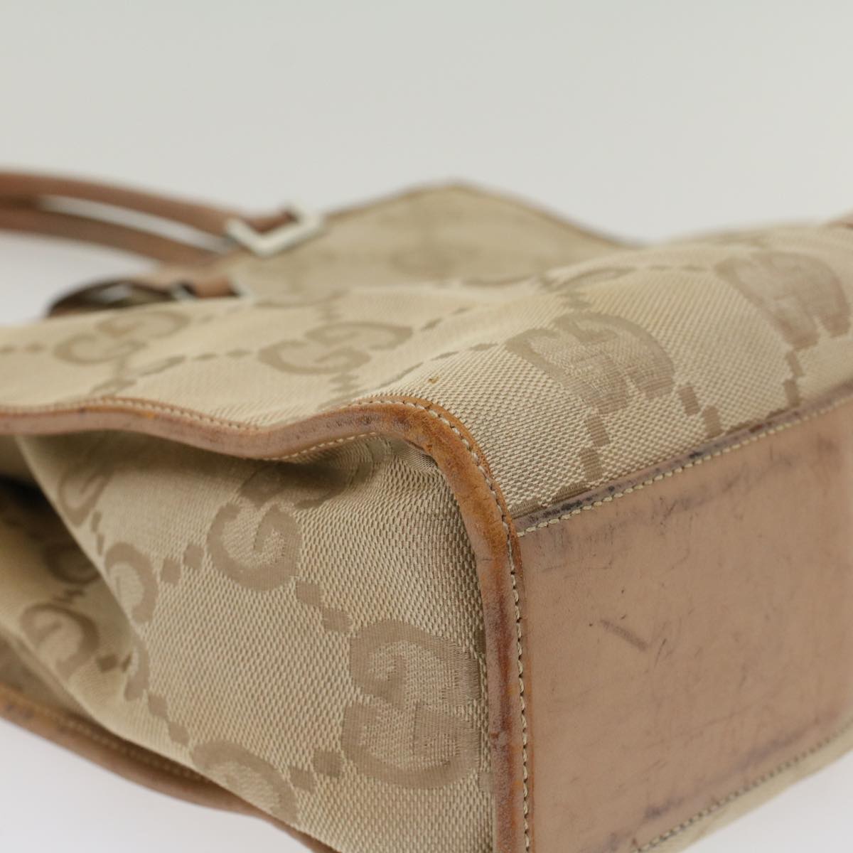 Gucci GG Canvas Jackie Tote Bag Beige  47994