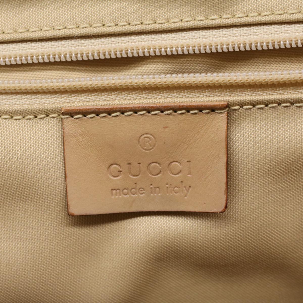 GUCCI GG Canvas Jackie Tote Bag Beige  47994