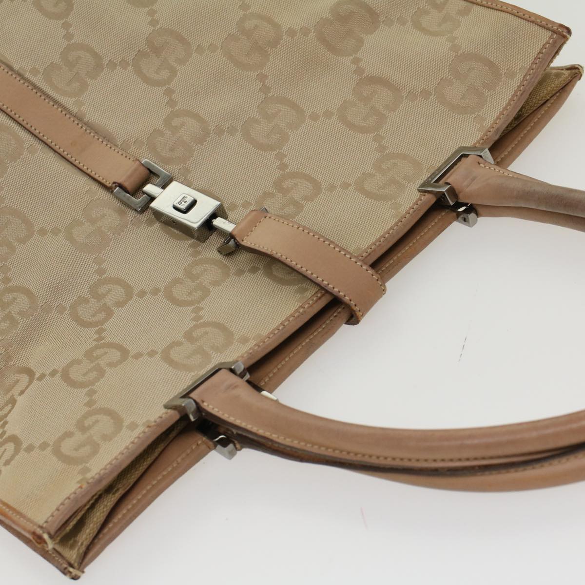 Gucci GG Canvas Jackie Tote Bag Beige  47994