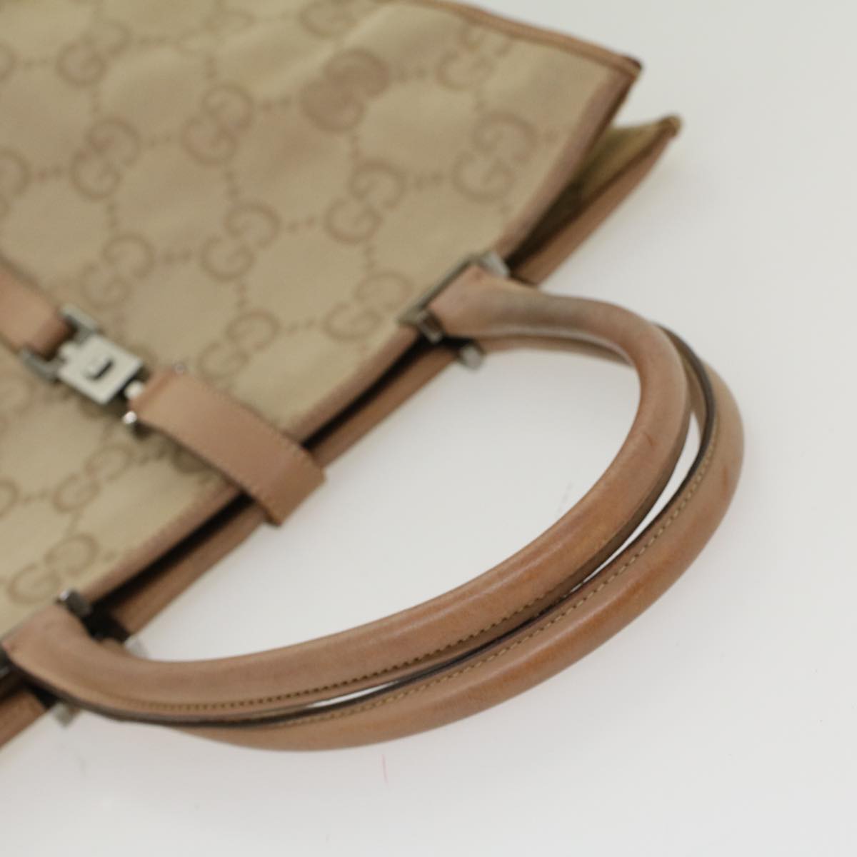 Gucci GG Canvas Jackie Tote Bag Beige  47994