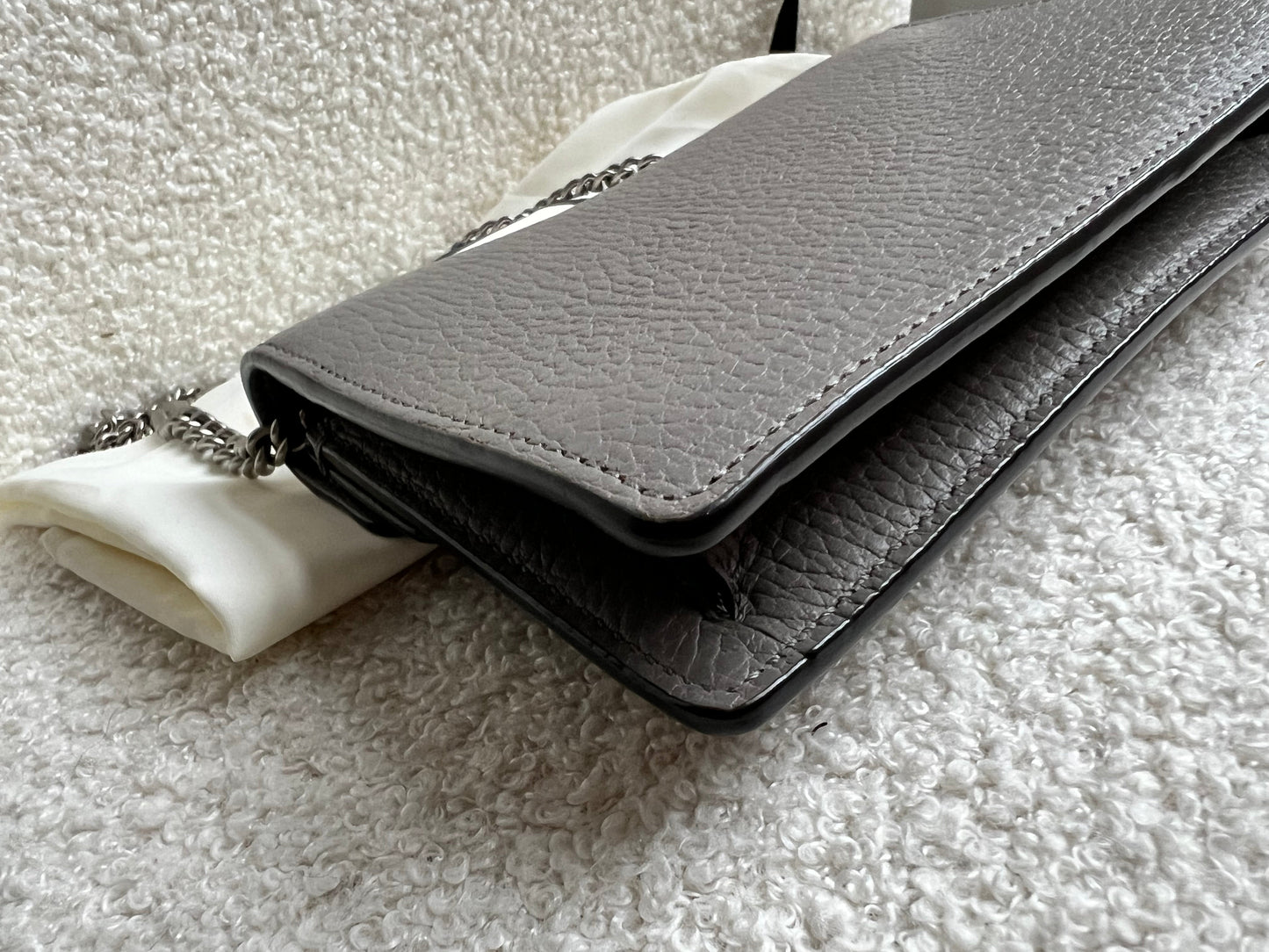 Gucci Dionysus GG Grey Super Mini Shoulder Bag (RRP £985)