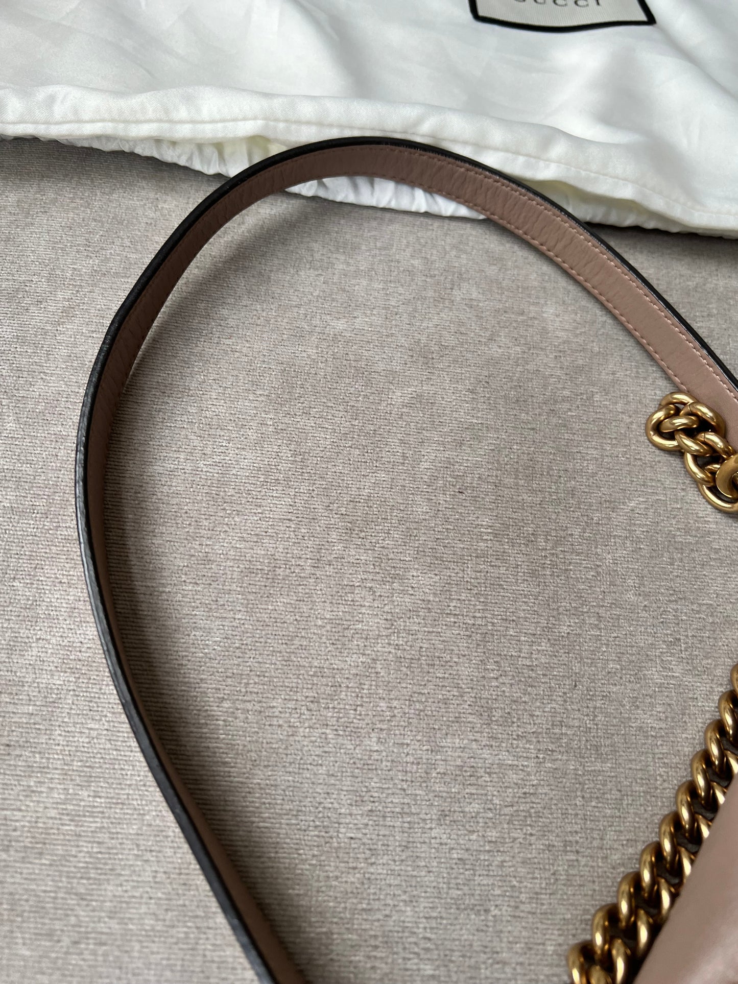 Gucci GG Dusty Pink Marmont Medium Shoulder Bag (RRP £2,340)