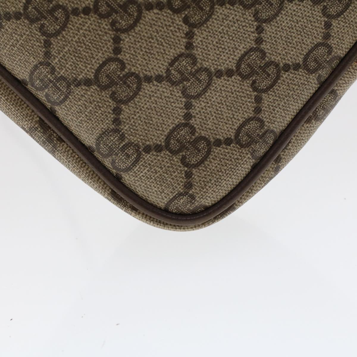 GUCCI GG Canvas Shoulder Bag PVC Leather Beige  48136
