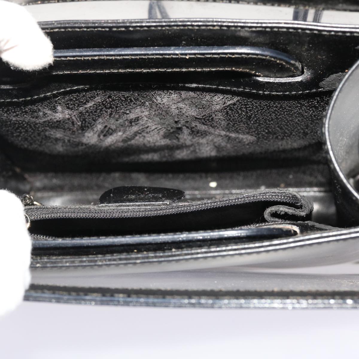 GUCCI Shoulder Bag Vinyl Black  48186