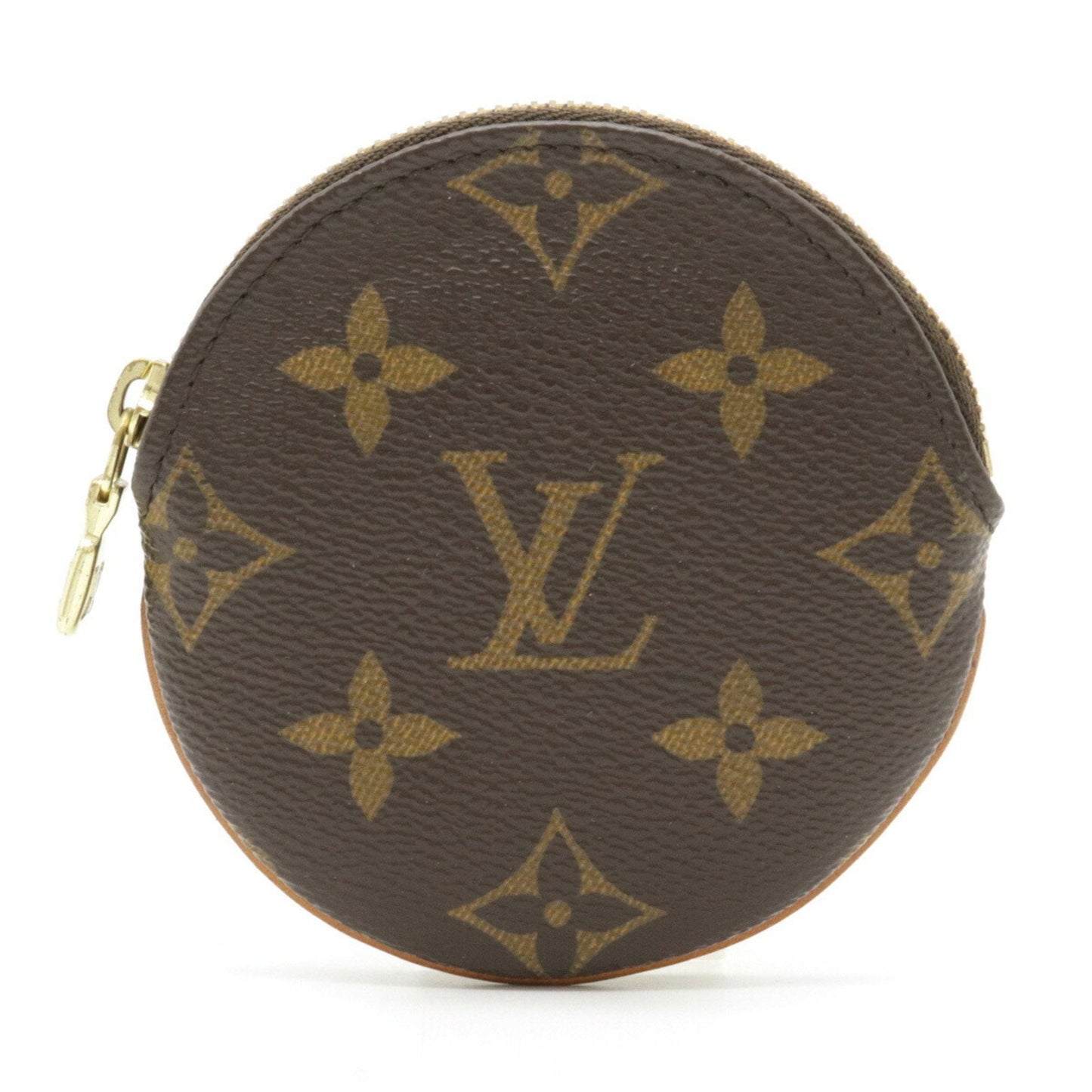 Louis Vuitton Brown Canvas Porte Monnaie Rond wallet accessories